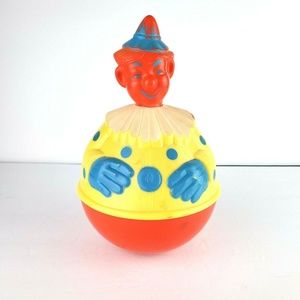 Vintage Knickerbocker Roly Poly Clown